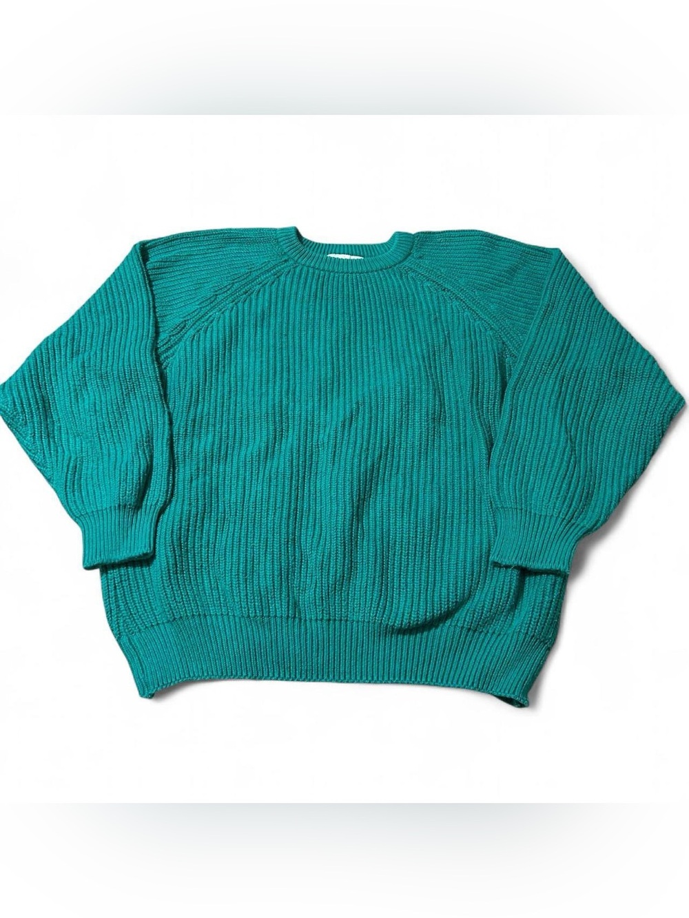 Vintage 90s Women’s Edinburgh Made In Scotland Cotton Fisherman Sweater L